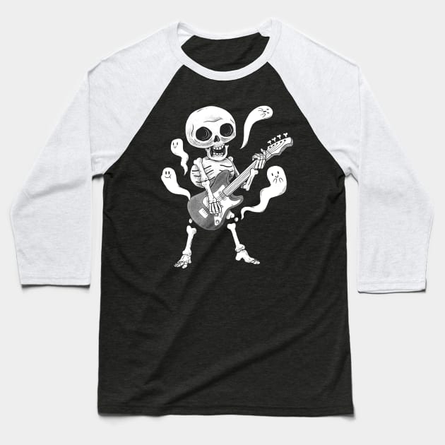 Dead Rock Baseball T-Shirt by ppmid